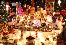 A Christmas village