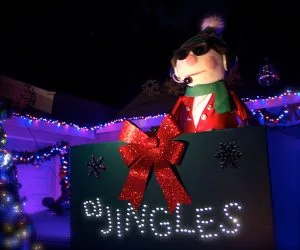DJ Jingles is moving and spinning the tunes