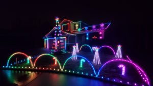 House in Lakeland Hills that uses RGB pixels