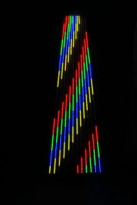 The pixel tree working the magic