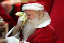 A really hot day for Santa