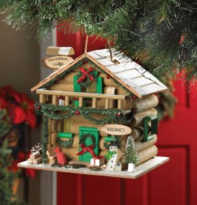 Holiday birdhouse for our feathered friends