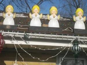 Angels on the roof