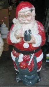 Santa blowmold pre-restoration