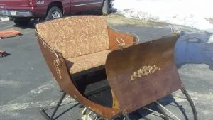 Different styles of sleighs